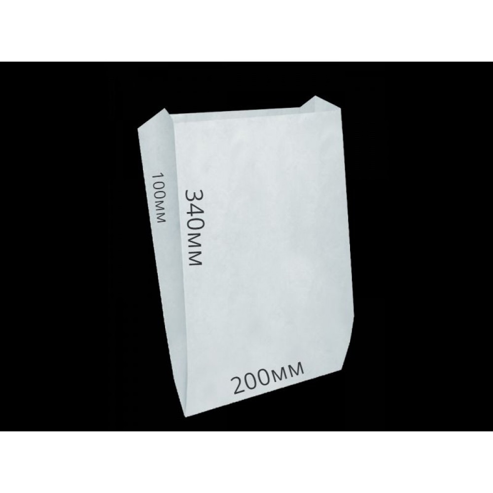 Мешок бумажный 360*200*90 б/п белый (100шт)
