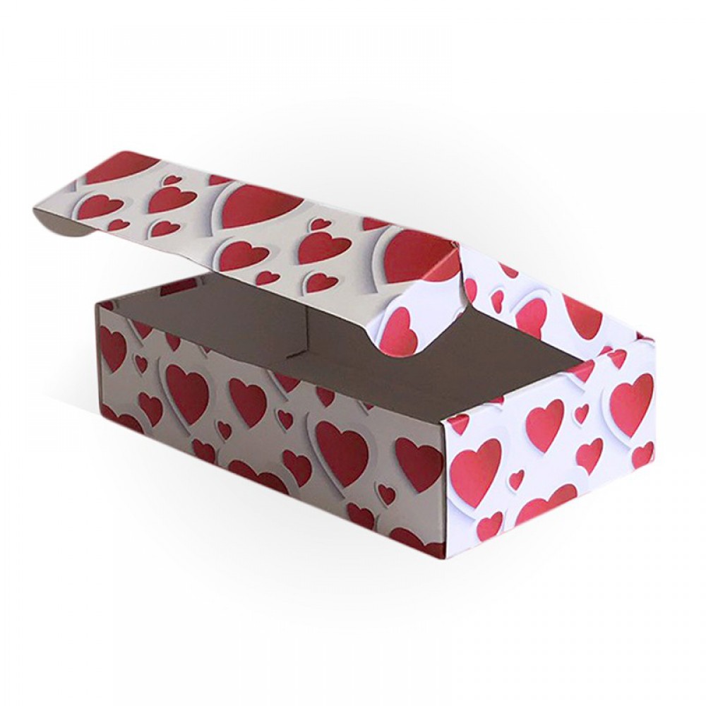 Коробка подарочная "Сердца" 290*180*75