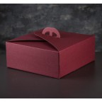 Упаковка для торта ELITE бордовый 29*29*12см