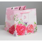 Квадратный пакет For You 16*16*16см