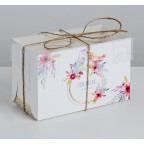 Коробка для капкейка Люби и мечтай 16*8*10см