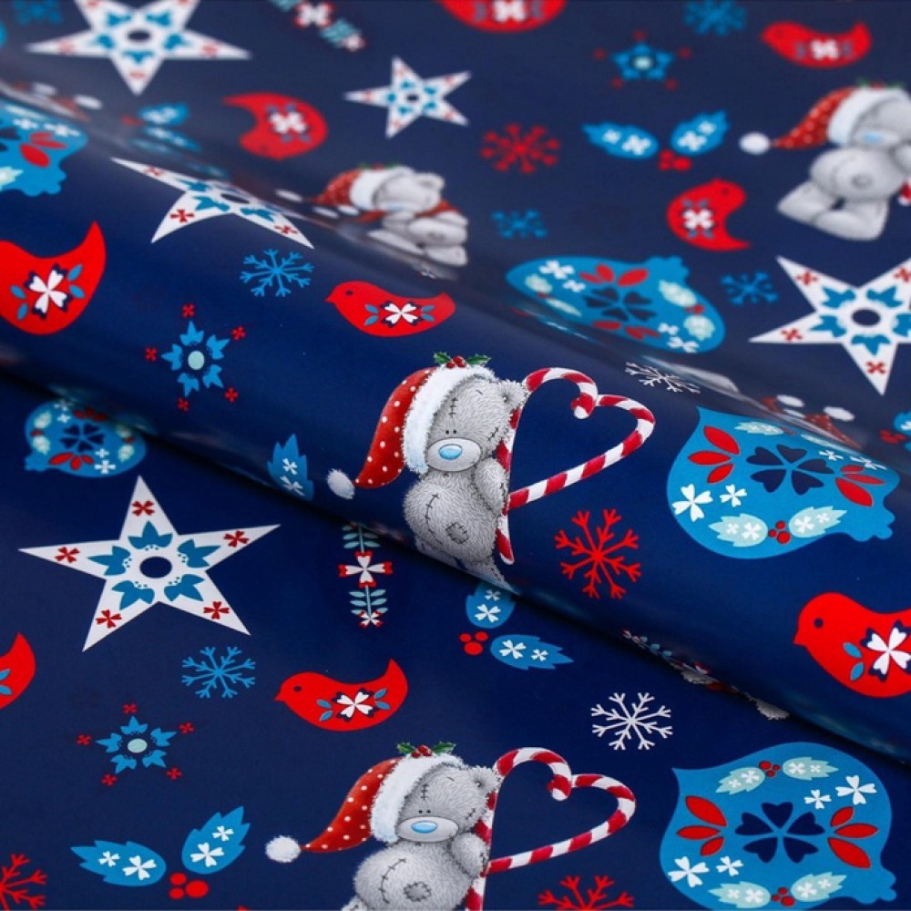 Бумага глянцевая "С Новым годом" 50*70см.