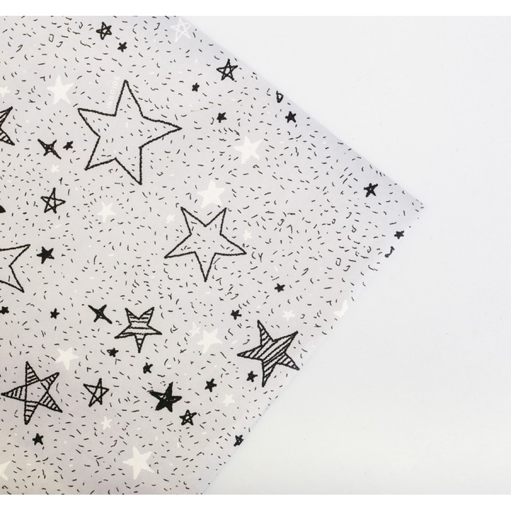 Бумага упаковочная крафтовая «Звёздочки», 70 х 100 см