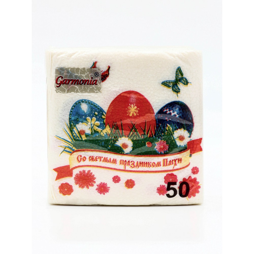 Салфетки бум. «Светлый праздник», 1 сл, 24×24см, 50 шт