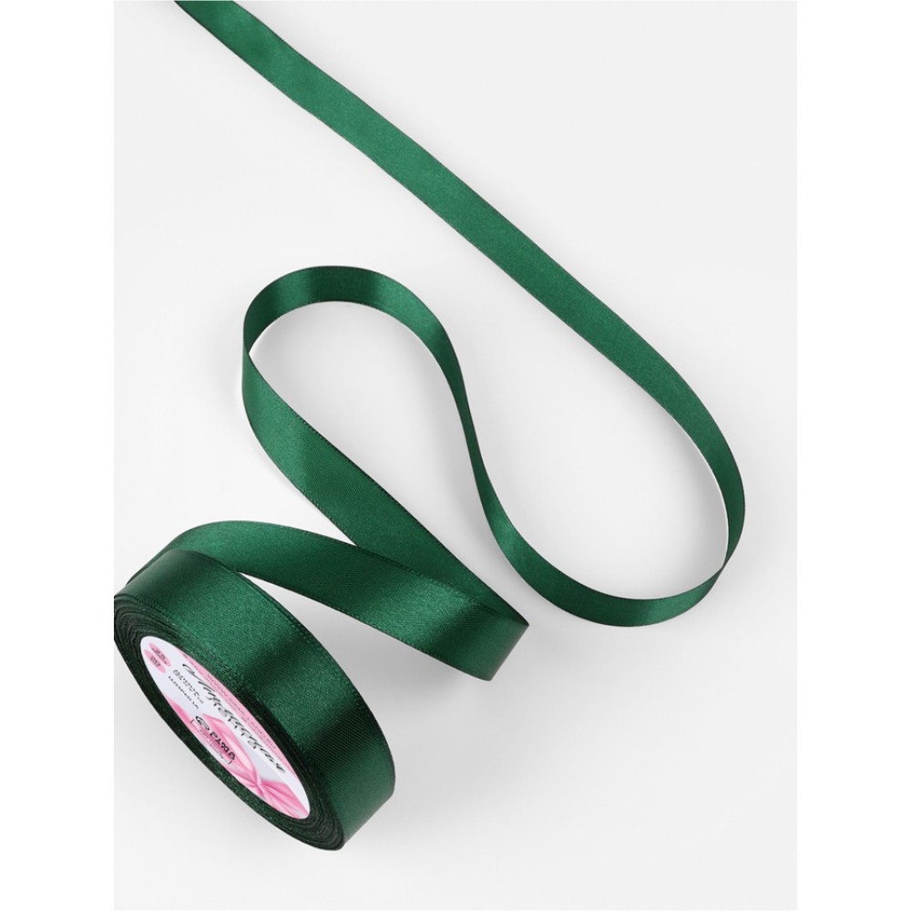 Лента атласная 20мм. 23+1м. темно-зеленая №49 