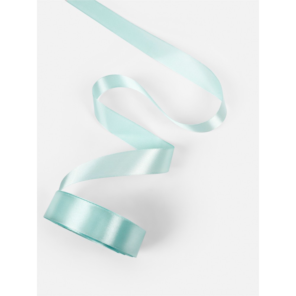 Лента атласная 25мм 23±1м, голубая  №211