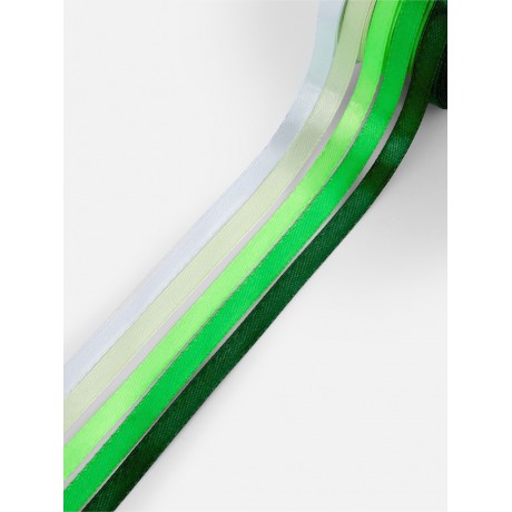 Лента атласная 6мм. 23+1м. в ассорт