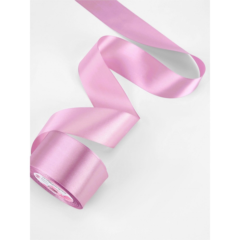 Лента атласная, 50 мм, 23±1 м, светло-сиреневая №45