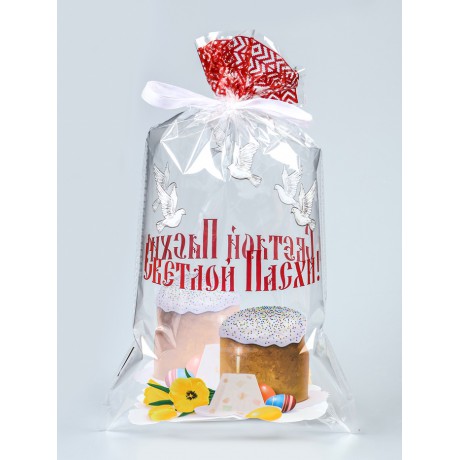 Пакет подарочный «Куличи», 20×35 см, 25 мкм 