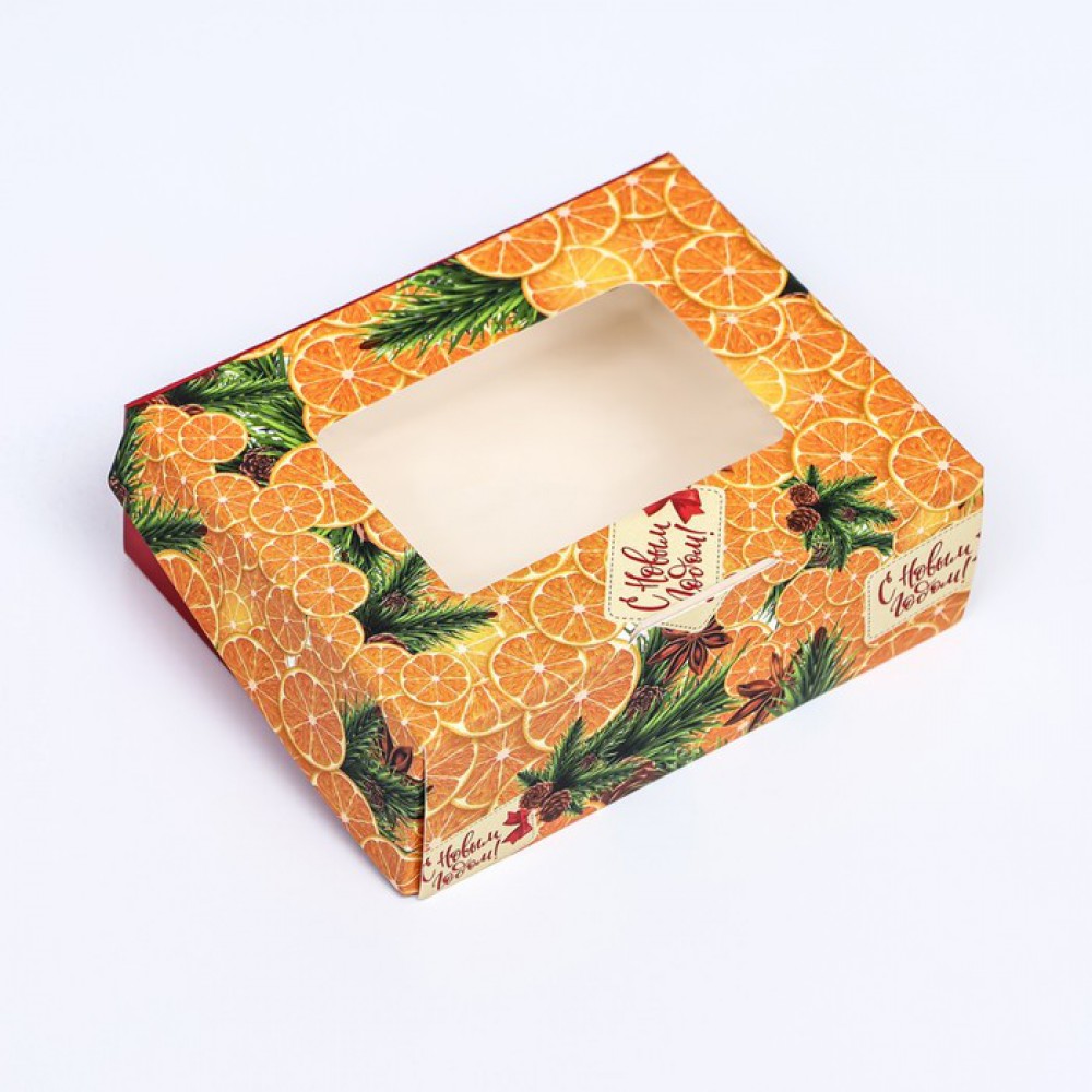 Коробка складная "С Новым годом" 10*8*3,5см