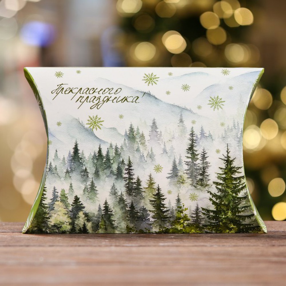 Коробка складная "Снежная сказка" 19*14*4см