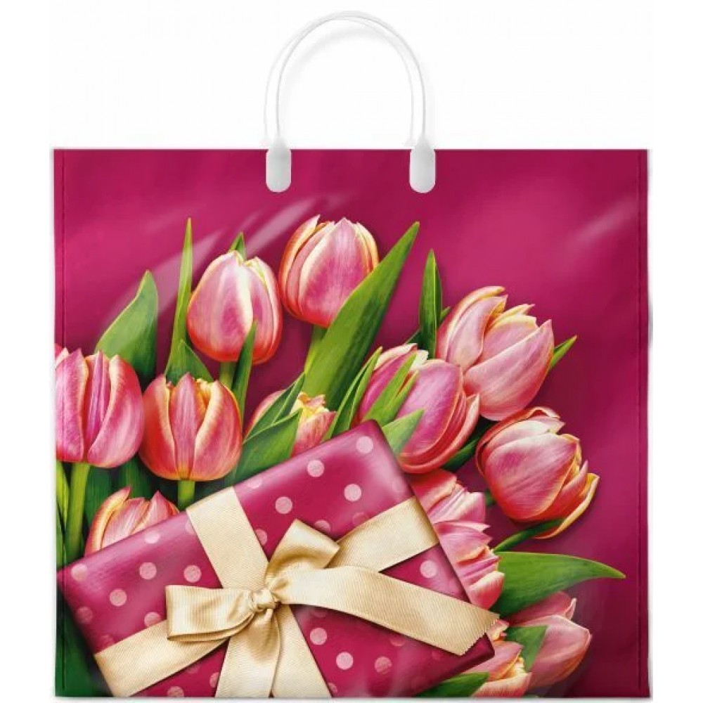 Сумка ламинир. с пласт. руч. 38*35/90 "Для тебя"