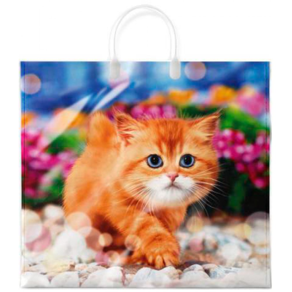 Сумка ламинир. с пласт. руч. 38*35/90 "Пушок"