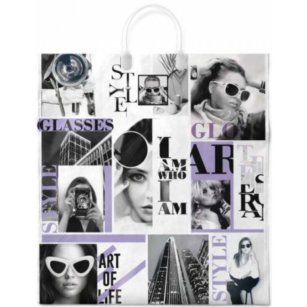 Сумка ламинир. с пласт руч. 40*44/100 "Стилист"