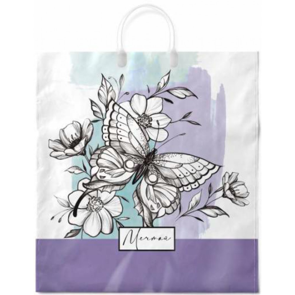 Сумка ламинир. с пласт.руч. 40*44/100 "Зазеркалье"