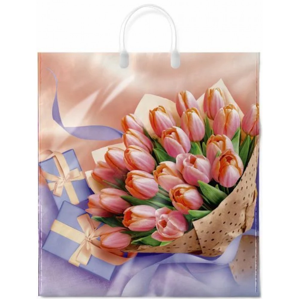 Сумка ламинир. с пласт.руч. 40*44/100 "Белиссимо"