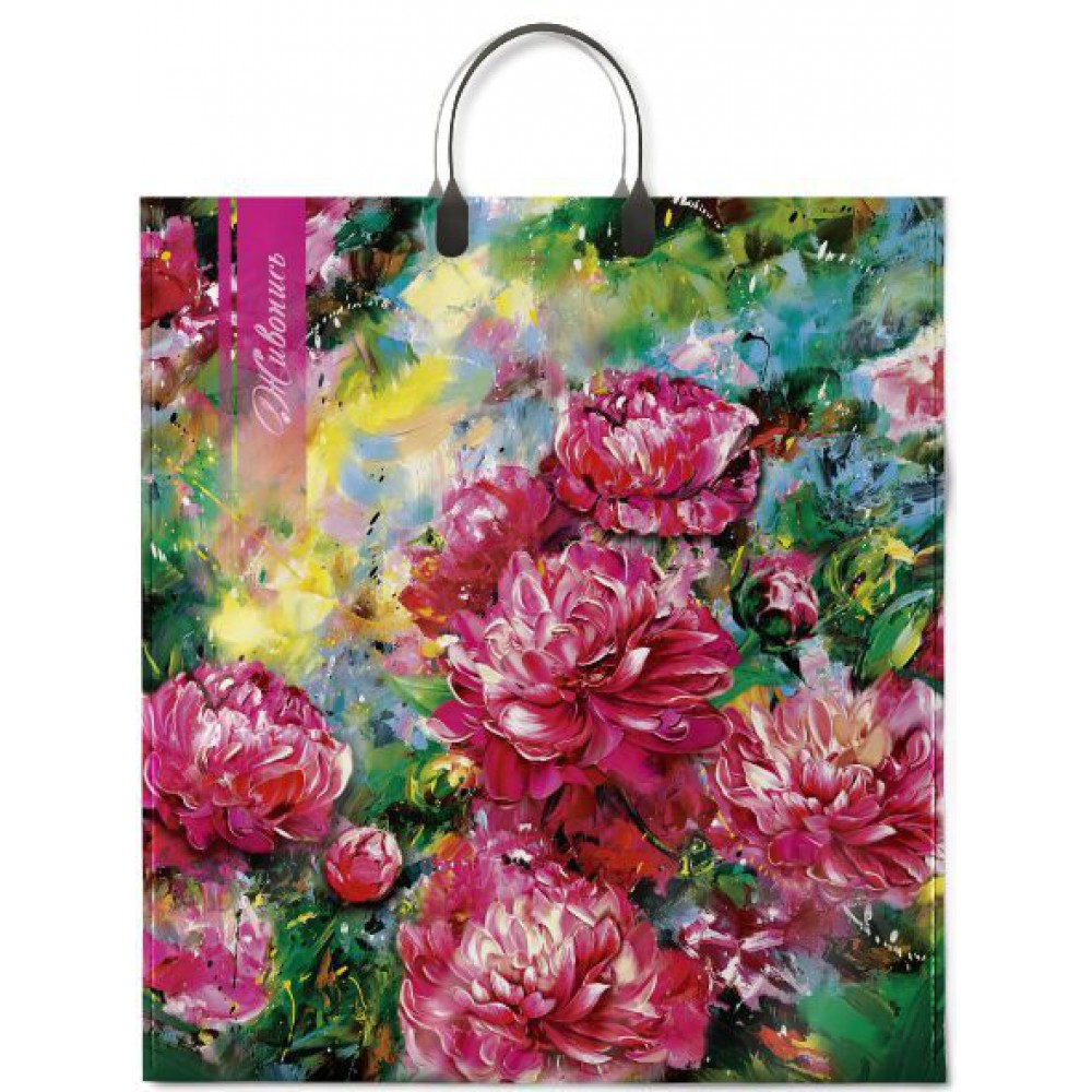 Сумка ламинир. с пласт.руч. 40*44/100 "Живопись"