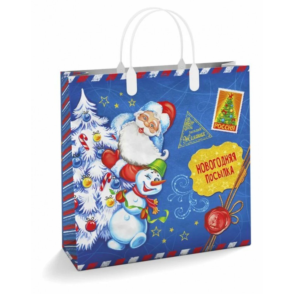 Сумка подарочная  "Северная бандероль", 30x30 см, мягкий пластик, 150 мкм