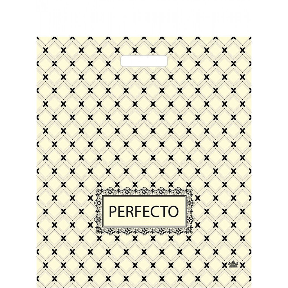 Пакет Перфекто "Беж" 42*48/95 с проруб.ручкой