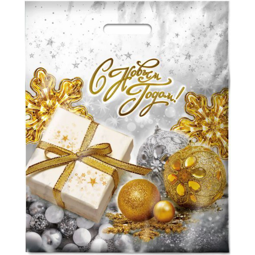 Пакет "Праздничный час", 38х47, ПВД, 60 мкм