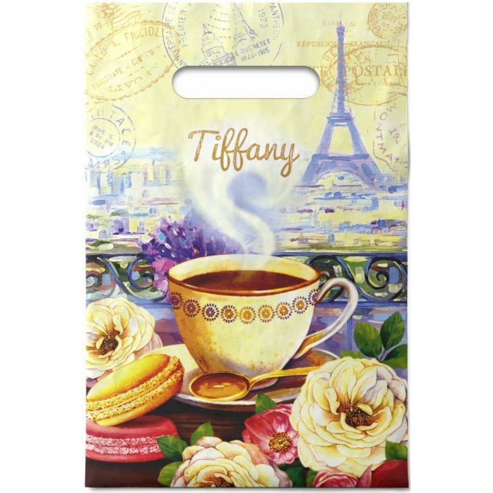 Пакет ПВД с проруб.руч. 20*30/30 "Тиффани"