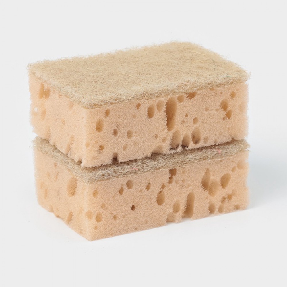 Набор губок для мытья посуды Raccoon "Ренессанс" 2шт.9*6,5*3,5см.  