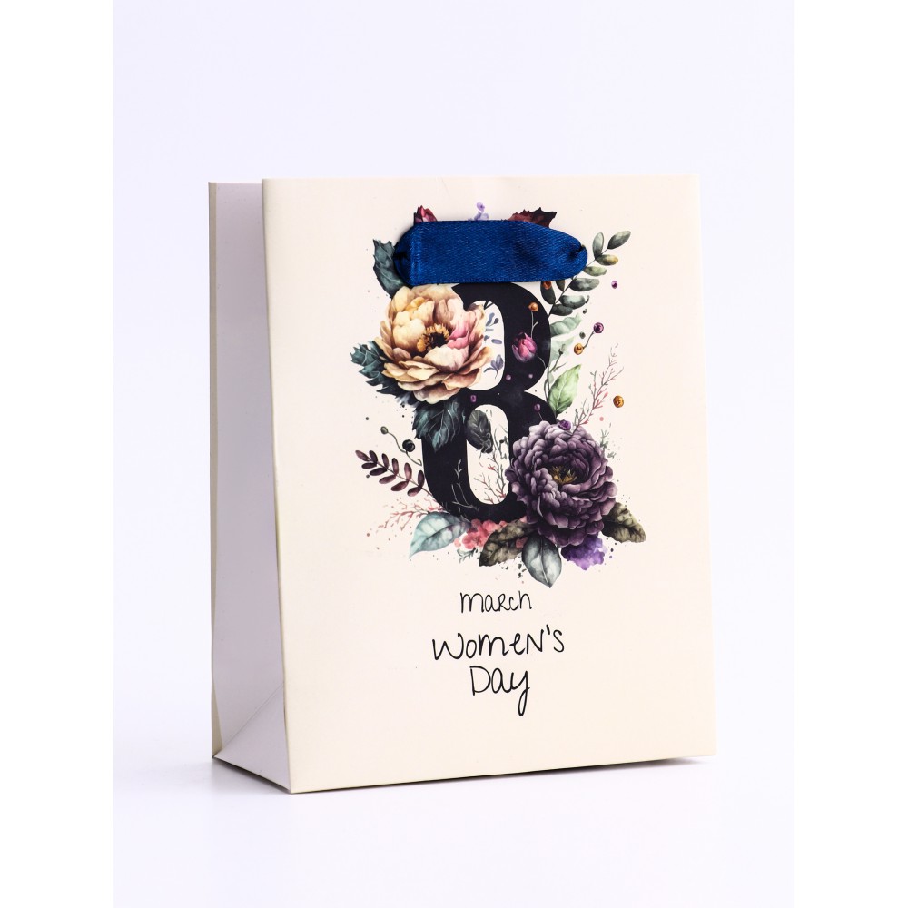 Пакет "8 марта" 12*15*5,5см.