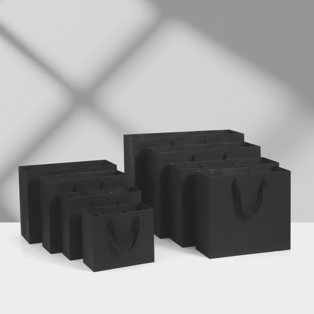 Пакет ламинир. "Черный", 30*40*10см