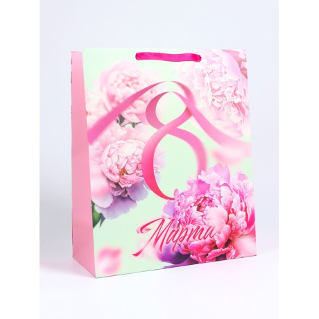 Пакет ламинир «8 марта», 40×49×19 см
