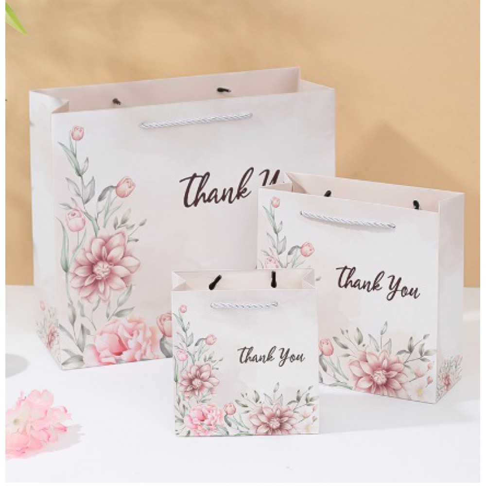 Бумажный пакет "Thank you" 14*15*7см
