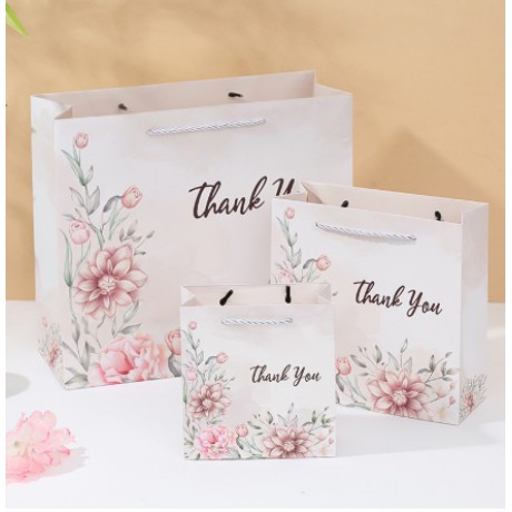 Бумажный пакет "Thank you" 14*15*7см