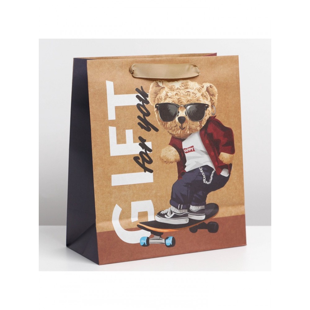 Пакет крафт "Только тебе" 23*27*11,5см.  