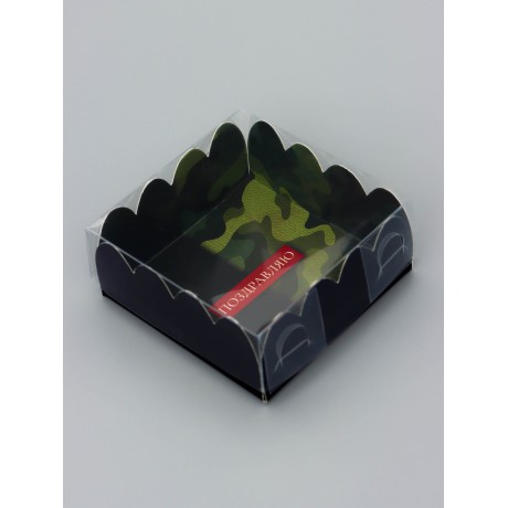 Коробка для печенья, «Настоящему мужчине», 7×7×3 см