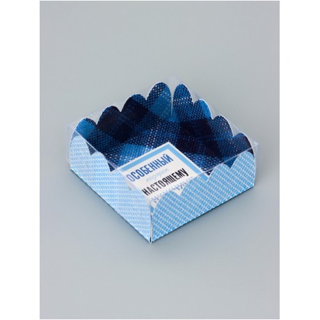 Коробка для печенья, «Настоящему мужчине», 7×7×3 см