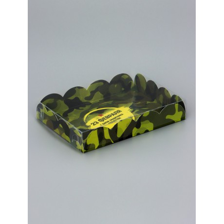 Коробка для печенья «23 Февраля», 14×10.5×2.5 см