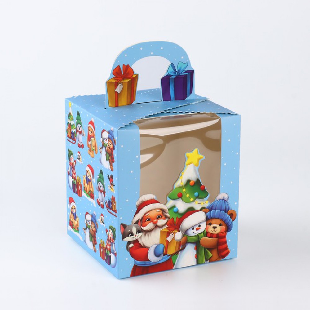 Коробка подарочная «Детский Новый год» 14×16×14 см