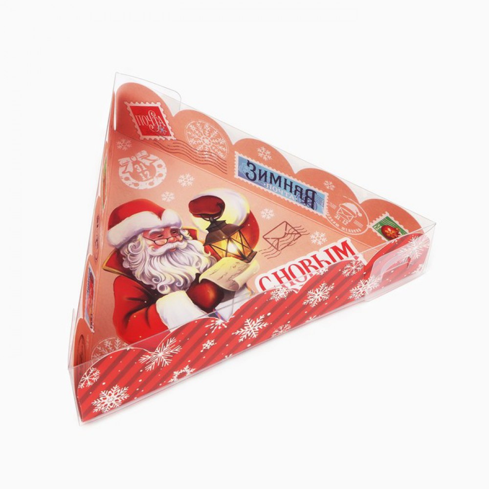 Коробка для кондит. изд, «Зимняя почта», 18×4 см