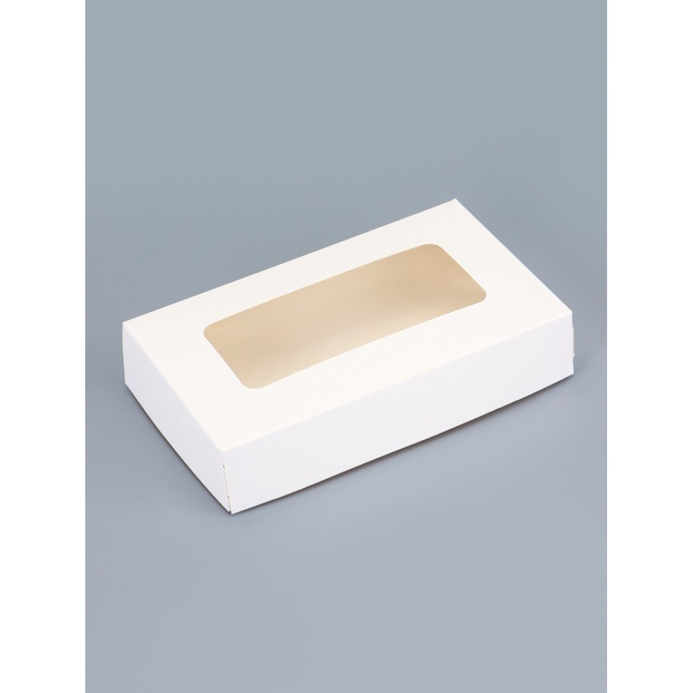 Контейнер на вынос, белый, 20 х 12 х 4 см. 