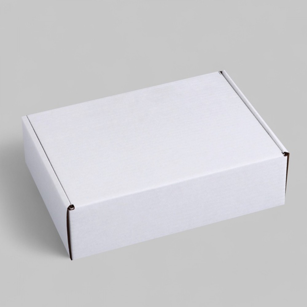 Коробка самосборная белая, 31*22*9,5см. 