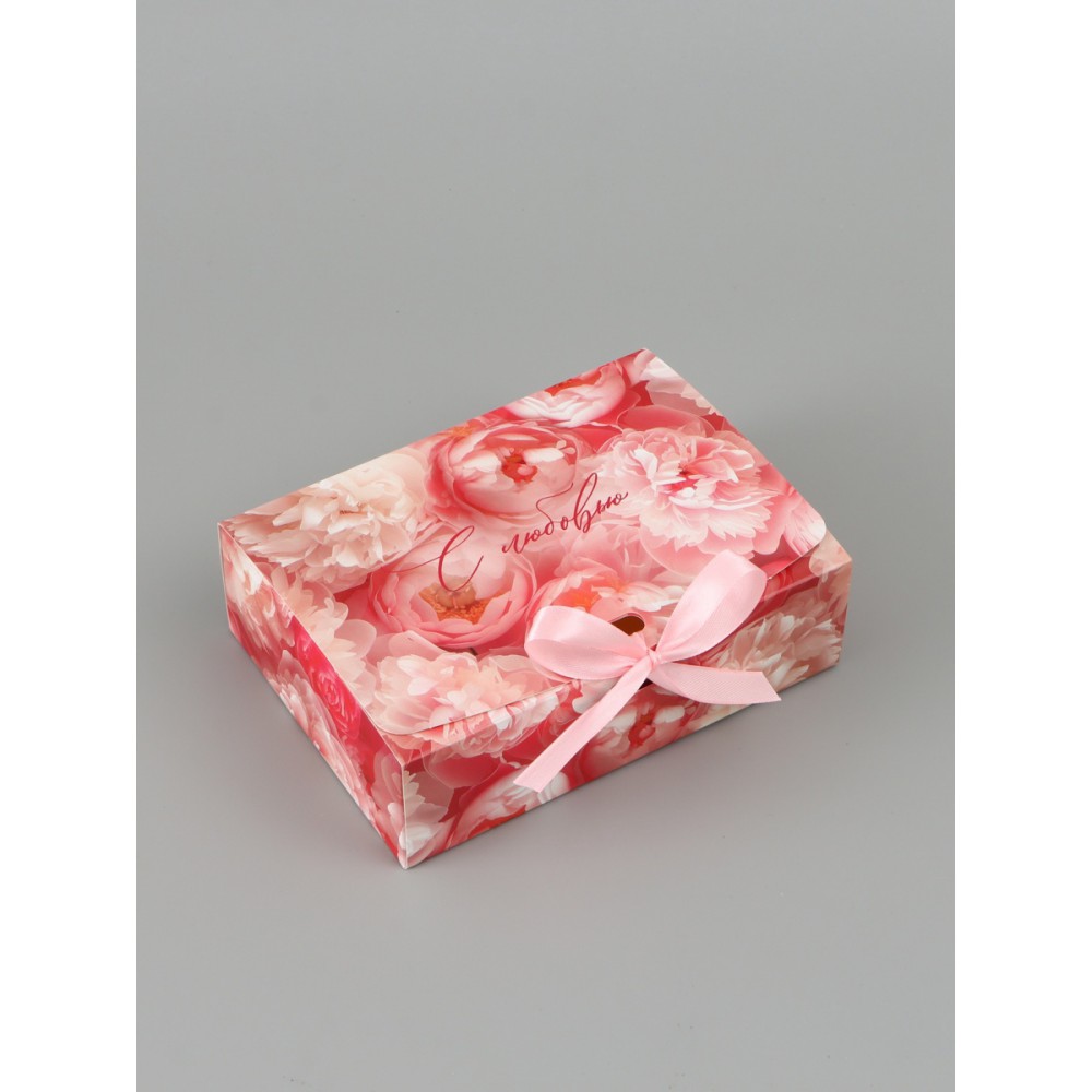 Коробка складная «С Любовью», 16,5 х 12 х 5 см