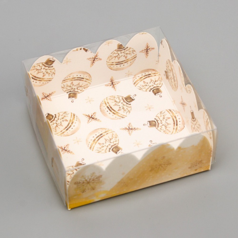 Коробка для печенья "Чудеса случаются" 7*7*3см