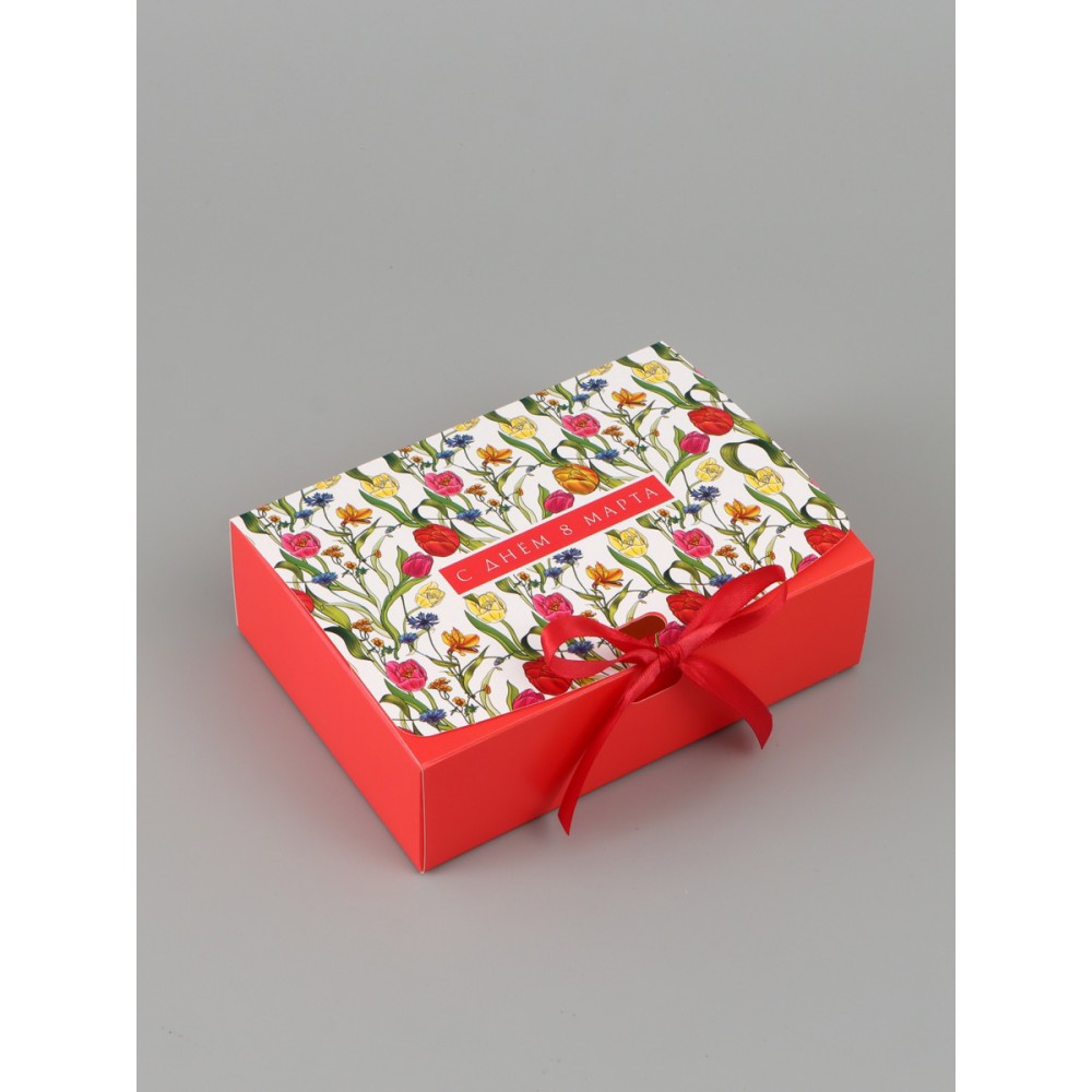 Коробка подарочная «С 8 марта», 16.5×12×5 см
