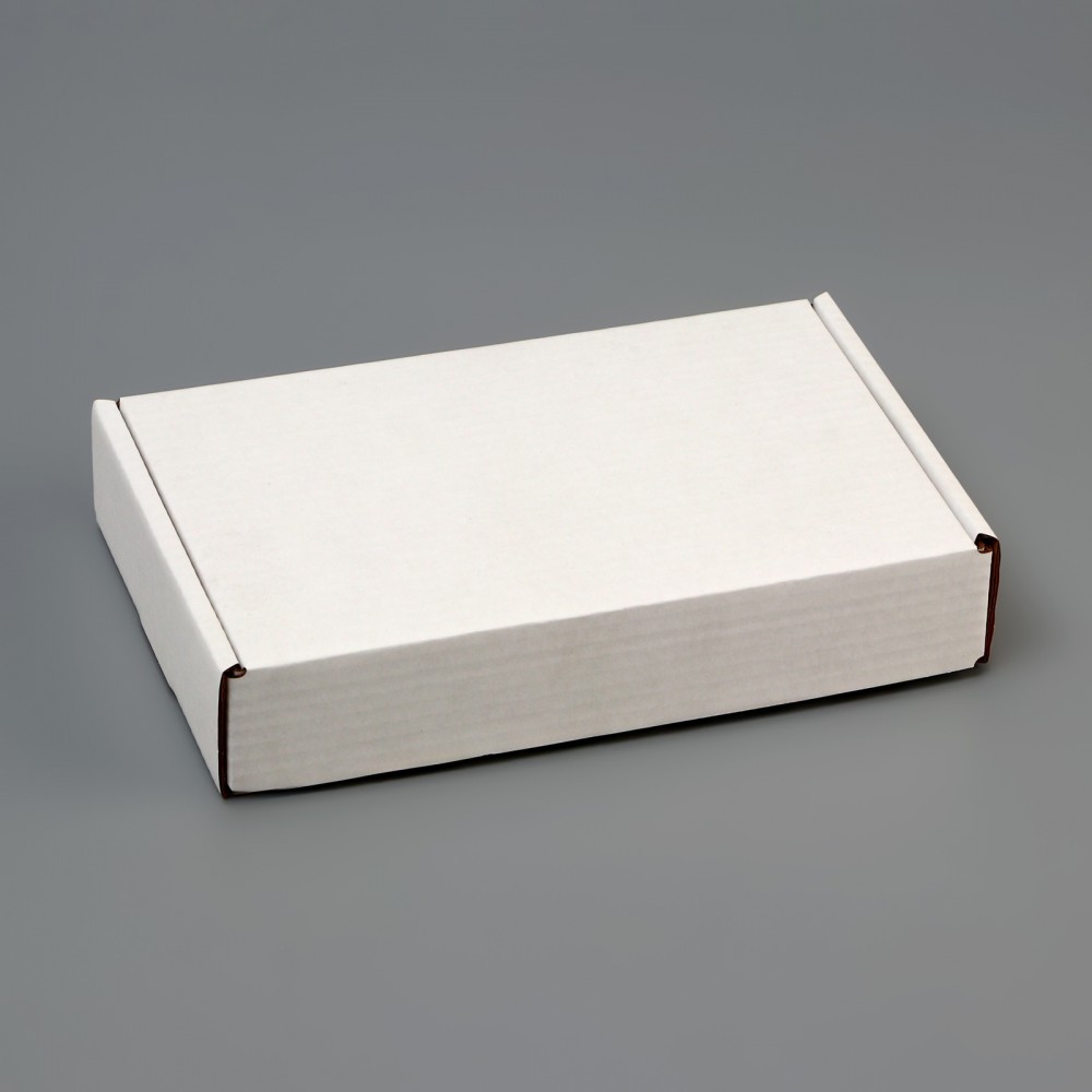 Коробка самосборная белая 26,5*16,5*5 см.