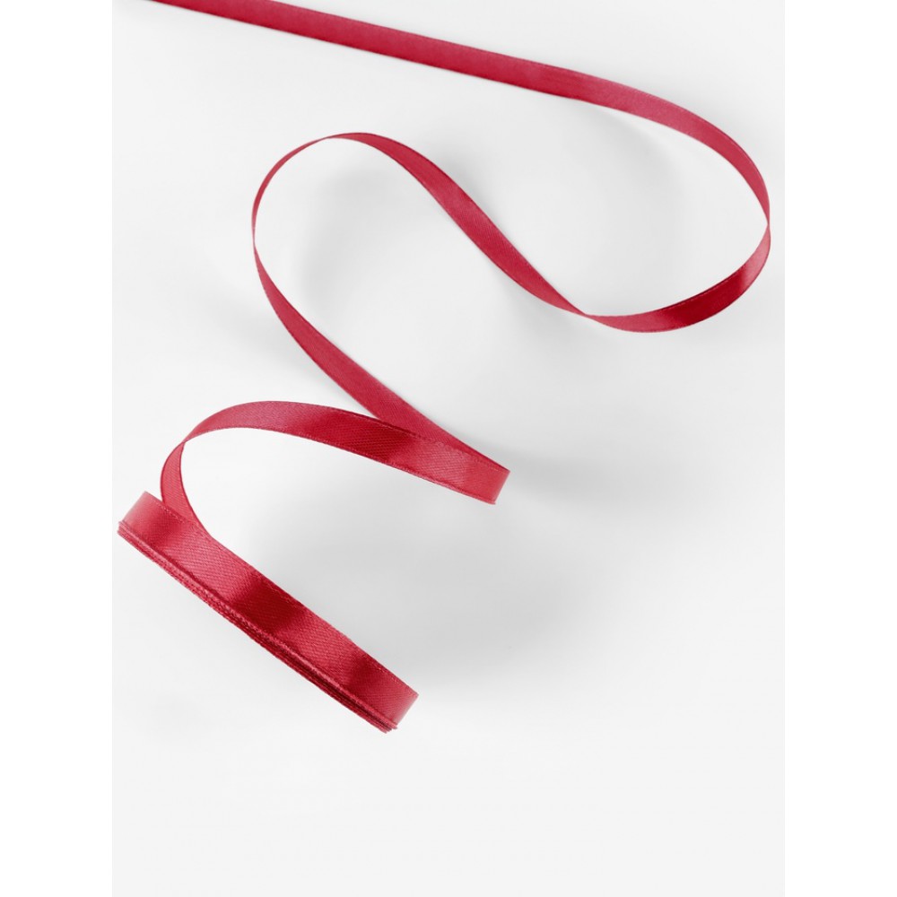 Лента атласная 10мм. 23+1,бордовая №33 