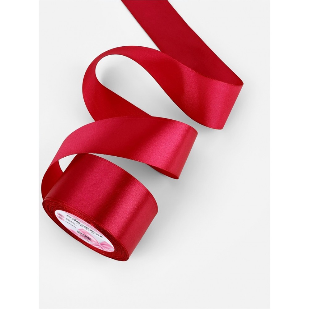 Лента атласная 50мм.*23+1м, красная №33