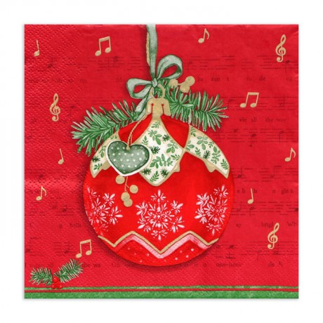 Салфетки бумажные Новый год 33*33см., 20шт.